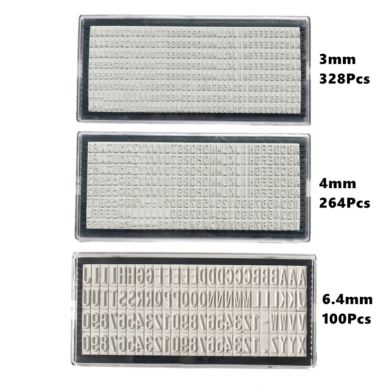 3 мм/4 мм/6,4 мм печатные буквы пластины на заказ Персонализированные Имя Адрес резиновые аксессуары для печати для цифровой буквы штамп DIY скр... ► Фото 1/6