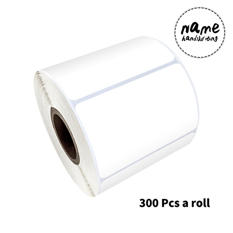 300 шт/рулон 3,5X5,5 см белые пустые наклейки для водонепроницаемых стикеров для еды коробка для хранения канцтоваров этикетки для печати ► Фото 1/3