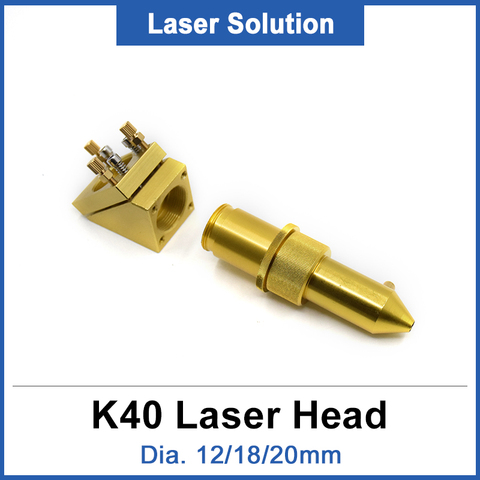 Лазерная головка CO2 12/18/20 мм, лазерный гравер для 2030 4060 K40, лазерный гравировальный станок ► Фото 1/6