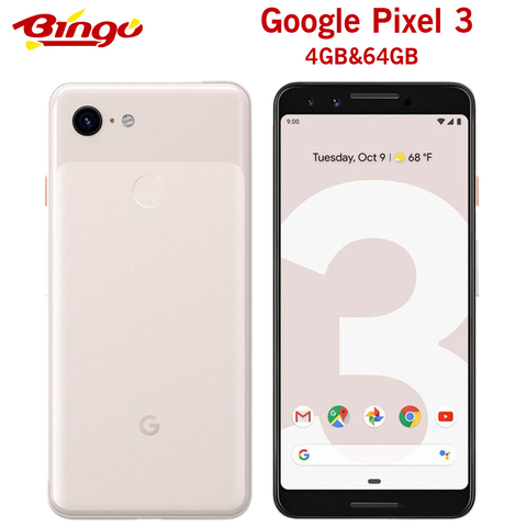 Google Pixel 3 оригинальный мобильный телефон 4G LTE Android Octa core 5,5 ''12.2MP и двойной 8MP отпечатков пальцев NFC ► Фото 1/6