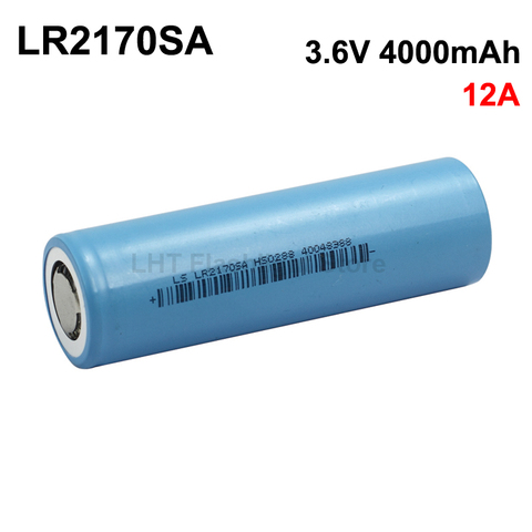 Перезаряжаемый литий-ионный аккумулятор LS LR2170SA 3,6 V 12A 4000mAh 21700 без PCB ► Фото 1/3