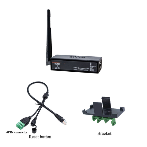 Последовательный порт RS485 к WiFi последовательному устройству сервер Elfin-EW11 поддержка TCP/IP Telnet Modbus TCP протокол передачи данных через WiFi ► Фото 1/6