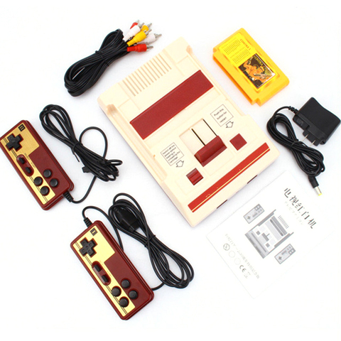Ретро Классическая ностальгическая 8-битная консоль для видеоигр + двойные геймпады + 500 в 1 игровая карта AV выход для FC NES TV игровая консоль ► Фото 1/6