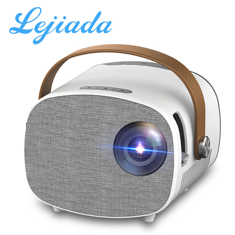 Портативный светодиодный проектор LEJIADA YG230, 100 дюйма, экран дисплея, домашние фильмы, проектор 1080P, поддержка видео, рождественский подарок ► Фото 1/6
