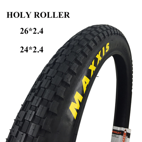 MAXXIS Holy Roller велосипедные шины 26 26*2,4 24*2,4 сверхлегкие BMX уличные велосипедные шины шоколадные протекторы горные шины biketrial ► Фото 1/6