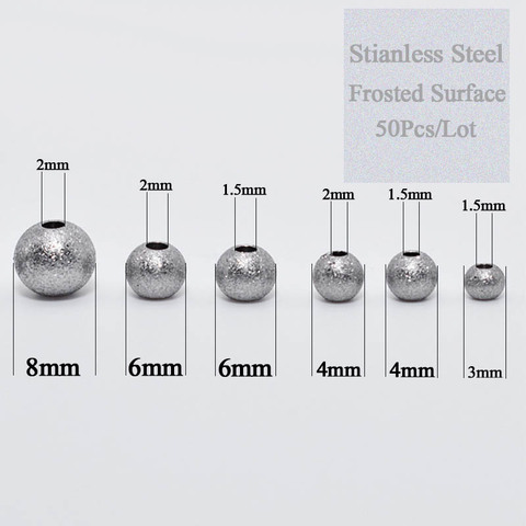 50 шт. Глазурь из нержавеющей стали разделитель бусины диаметр 3 мм-8 мм бусины Шарм браслет ювелирных изделий фурнитура оптовая продажа ► Фото 1/6