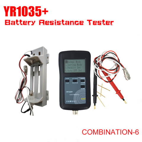 Новый оригинальный 4-линейный измеритель внутреннего сопротивления YR1035 литиевая батарея YR 1035 детектор 18650 сухая комбинация батарей 6 ► Фото 1/6