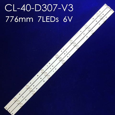 CL-40-D307-V3 3 шт = 1 комплект светодиодный подсветка полосы для 40PFL5708/F7 40PFL3188 40pfg410 9/78 40phg410 9/78 40PFT4109/60 40PFL3088H ► Фото 1/5