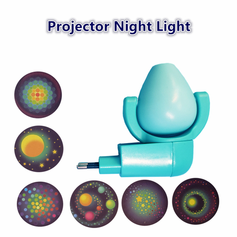 Светодиодный проектор с 6 датчиками изображений, звезда, луна, животные, проектор с европейской вилкой, ночсветильник, лампа для детей, украш... ► Фото 1/6