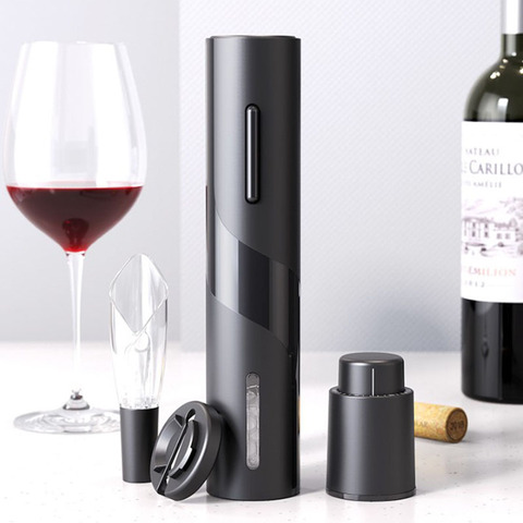 Электрическая открывалка для вина, перезаряжаемый автоматический штопор, креативный штопор для вина с USB-кабелем для зарядки, подходит для домашнего использования ► Фото 1/6