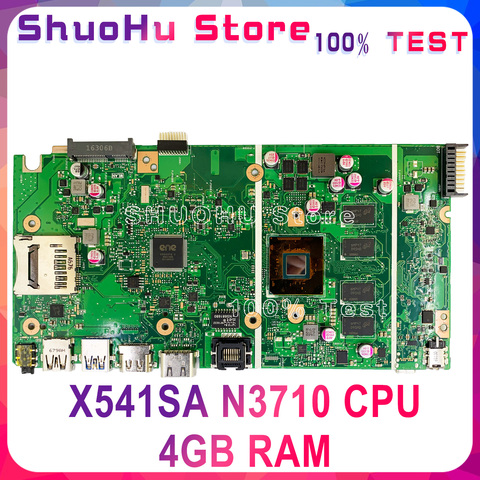 Материнская плата KEFU X541SA для ASUS X541SA X541S F541S CPU/N3710 4 ГБ/память, материнская плата для ноутбука, протестированная на 100% рабочая оригинальная мат... ► Фото 1/4