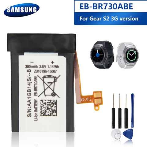 Samsung оригинальный EB-BR730ABE батарея для Samsung Gear S2, 3G, с функцией R730 SM-R730A SM-R730V R600 R730S R730T SM-R735 SM-R735T SM-R735V ► Фото 1/6