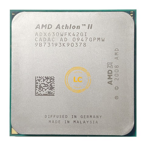 Четырехъядерный процессор AMD Athlon II X4 630 2,8 ГГц ADX630WFK42GI разъем AM3 ► Фото 1/2