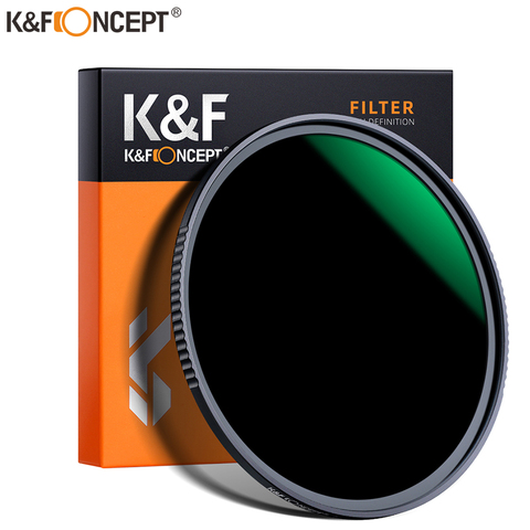 Фильтр для объектива K & F Concept 37-95 мм ND1000, 10 стопор, многопрочное нанопокрытие ND1000, плотность фильтра 49 мм 52 мм 58 мм 62 мм 67 мм 77 мм ► Фото 1/6
