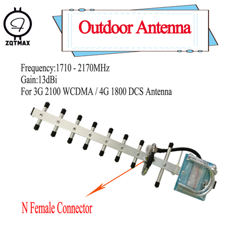 ZQTMAX наружная антенна yagi 13dbi 1710-2170 для 3g 4g повторитель dcs wcdma сотовый телефон singnal booster UMTS LTE усилитель сигнала ► Фото 1/6