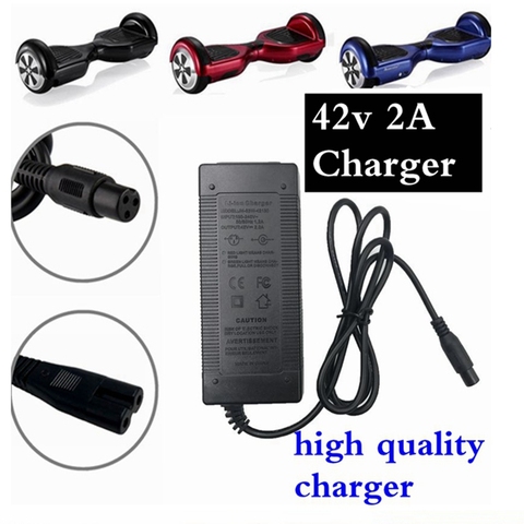 Е-байка 36В 2A Электрический велосипед литиевая батарея зарядное устройство для 42В 2A Xiaomi M365 Электрический Скутер Ховерборд Баланса скутер зарядного устройства ► Фото 1/6