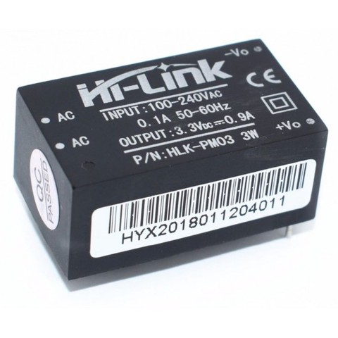 Источник питания AC-DC 220В в 3,3В (Hi-Link HLK-PM03) ► Фото 1/1