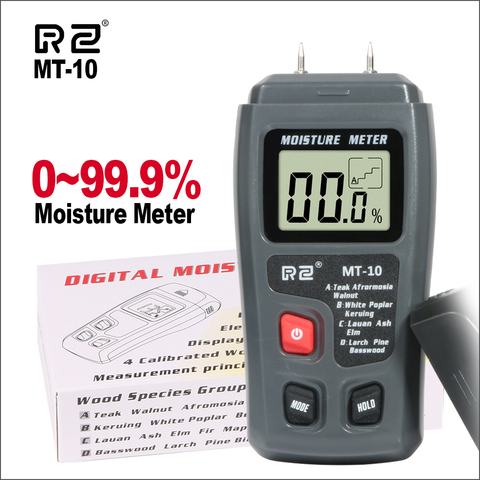 Измеритель влажности воды RZ, портативный цифровой прибор для измерения влажности древесины и бетона ► Фото 1/6