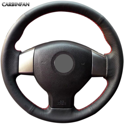 Черный чехол рулевого колеса автомобиля из искусственной кожи для Nissan Old Tiida Livina Sylphy Note ► Фото 1/6