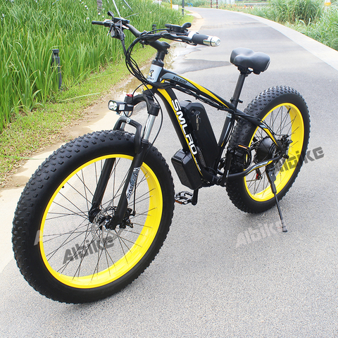 Электрический велосипед 48V 1000 Вт с толстыми покрышками для электрического велосипеда Снежный велосипед 26 