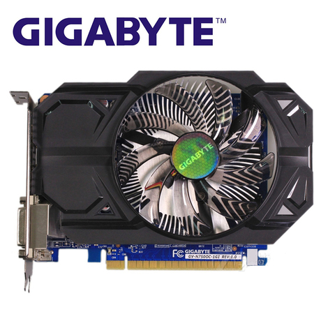 Видеокарта GIGABYTE GTX 750, графическая карта на 1 Гб, бит, GDDR5, видеокарты для nVIDIA Geforce GTX750, Hdmi, Dvi, б/у, VGA, распродажа ► Фото 1/6