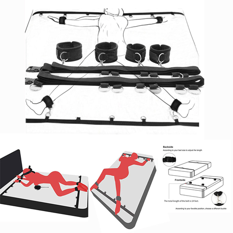 Наручники для секса БДСМ бондаж набор под кроватью манжеты на лодыжку взрослые секс-игрушки для женщин для пар Фетиш приколы и наручники секс-шоп ► Фото 1/6