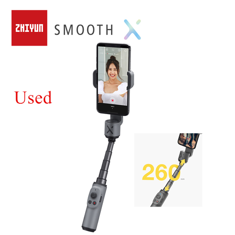 Селфи-палка ZHIYUN SMOOTH X, Ручной Стабилизатор для смартфонов iPhone, Huawei, Xiaomi, Redmi, Samsung, б/у ► Фото 1/6