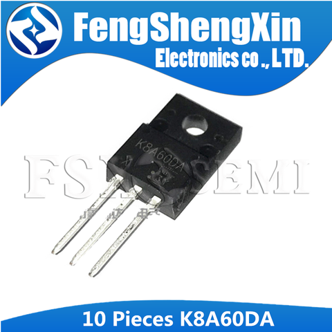 10 шт. K8A60DA TO-220 TK8A60DA TO-220F K8A60DA TK8A60 600V 7.5A трубка с эффектом жидкого кристалла ► Фото 1/1