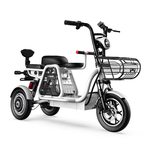 Трехколесный электрический скутер Daibot, трехколесные электрические скутеры, 12 дюймов, родитель-ребенок, белый/синий/черный/красный цвет ► Фото 1/6