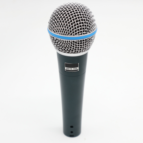 Профессиональный ручной микрофон BETA58A, микрофон с динамическим звуком для BETA 58A 58, для студии, пения, для дома, вечерние, KTV, речевой, караоке ► Фото 1/5