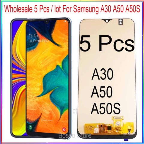 Оптовая продажа 5 шт./лот Incell для Samsung A30 A50 A50S ЖК-экран A305 A305F/DS A505 A505F A507 A507F с сенсорным экраном ► Фото 1/4