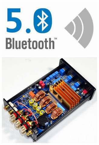 2,1 усилитель Bluetooth 4,2/5,0 TPA3255, высокомощный цифровой усилитель мощности класса D Hi-Fi 150 Вт + 150 Вт + 300 Вт ► Фото 1/6