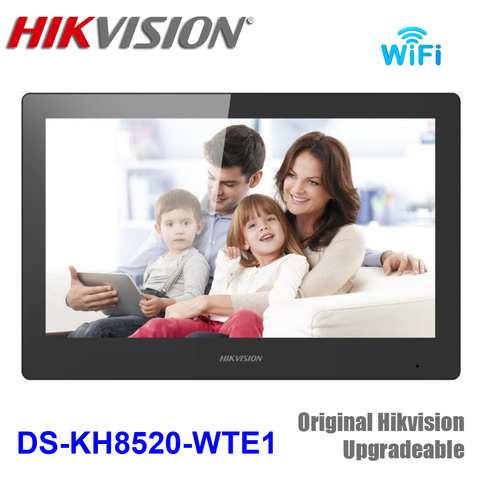 Оригинальный Hikvision DS-KH8520-WTE1 внутренняя станция видеодомофона 10-дюймовый сенсорный экран стандартный POE WIFI беспроводной монитор ► Фото 1/1