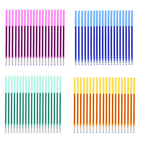 Стираемая ручка, можно добавить 20 наборов/набор гелевых стержней 0,5 мм, волшебные стираемые разноцветные чернила, канцелярские принадлежно... ► Фото 1/6