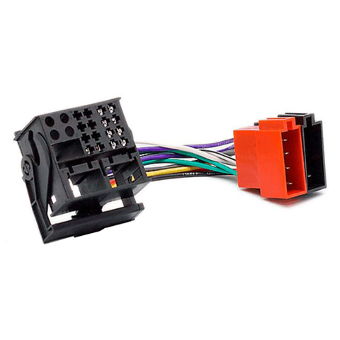 Автомобильный радиоприемник ISO гнездовой адаптер переключатель кабель для vw RCD200 RCD300 RCD310 RCD510 Golf Passat Tiguan ► Фото 1/1