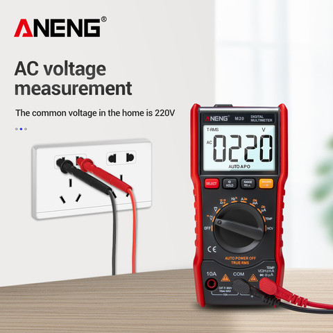 ANENG M20 мультиметр цифровой тестер 6000 отсчетов digital multimeter цифровой Мультиметр токовые клещи transistor tester esr тестер транзисторов амперметр автома... ► Фото 1/6