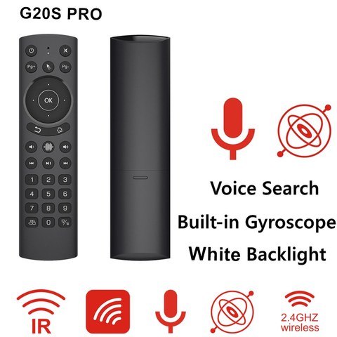 Новый G20S Pro Air Mouse Подсветка голос гироскоп ИК-обучения Google Assistant для androin TV BOX Smart голосовой пульт дистанционного управления Управление ► Фото 1/6