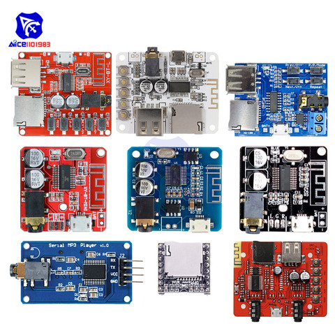 MP3-плеер декодер Bluetooth 4,1/5,0 стерео аудио усилитель приемник модуль 3,5 мм аудио разъем/USB A/Micro USB/TF карта DC 3,7-5 В ► Фото 1/6