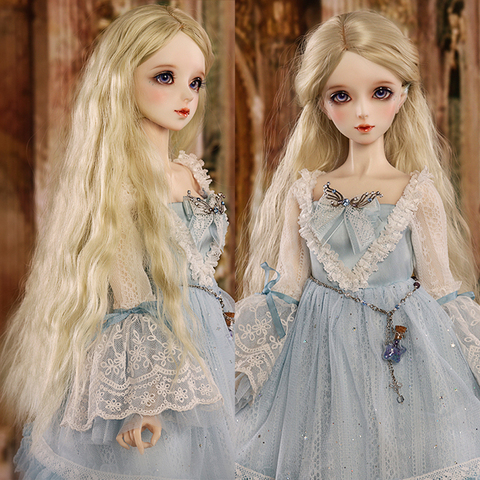 30 60 см BJD парик Blyth из высокотемпературного волокна BJD SD длинные вьющиеся волосы 1/3 1/4 1/6 1/8 могут быть настроены в 24 цветах ► Фото 1/6