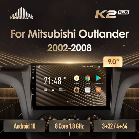 KingBeats штатное головное устройство For Mitsubishi Outlander 1 2002 - 2008 GPS автомагнитола на андроид магнитола For Мицубиси Аутлендер CU0W For автомобильная мультимедиа Octa Core 8 core*1.8G No 2din 2 din dvd ► Фото 1/6