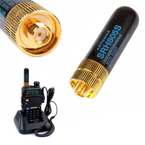 Мини SRH-805S 5 см SMA-F женский двухдиапазонная антенна для BAOFENG UV-5R BF-888S радио SRH-805S антенна ► Фото 1/6