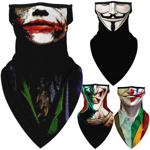 2022 Joker Arthur Fleck V для мотоцикла Vendetta Многофункциональный Косплей Балаклава для велоспорта шейный шарф маски бандана повязка на голову ► Фото 1/6