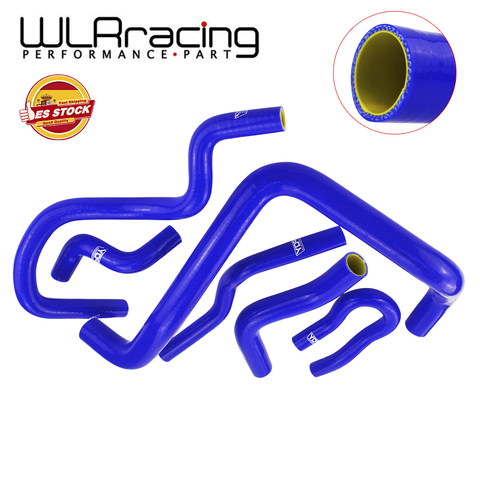 WLR RACING-синий и желтый комплект силиконовых шлангов радиатора для HONDA CIVIC SOHC D15 D16 EG EK 92-00 6 шт., с логотипом PQY, WLR-LX1303C-QY ► Фото 1/6
