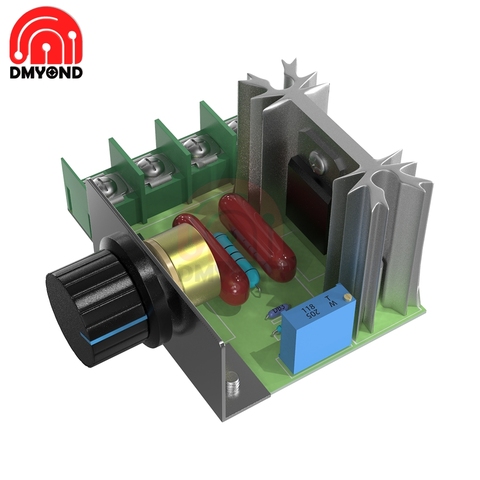 Регулируемый тиристорный стабилизатор 2000 Вт, плавный мягкий старт, Бесщеточный Регулятор скорости двигателя, регулятор мощности ► Фото 1/6