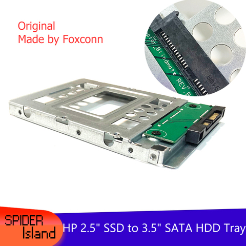 Оригинальный Новый адаптер 654540-001 2,5 дюйма SSD на 3,5 дюйма SATA, конвертер лотка SAS, кронштейн для жесткого диска для DELL / hp / Mac Pro ► Фото 1/6