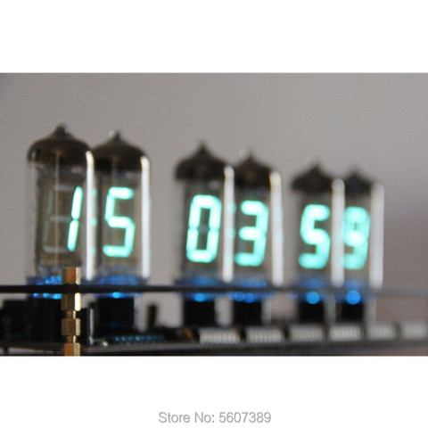 Креативный подарок из стекла IV11 флуоресцентные трубчатые часы VFD набор для самостоятельной сборки подарок бойфренду аналоговая светящаяся трубка ► Фото 1/5