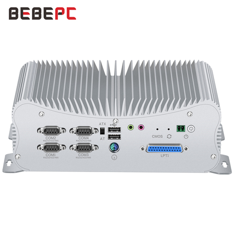 2 мини-ПК DDR4 Core i7 10510U 8550U i5 10210U 4G модуль LPT HDMI GPIO 6 COM 4 RS485 Windows 10 безвентиляторный промышленный компьютер ► Фото 1/6