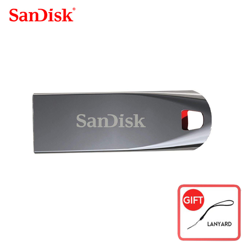 SanDisk Original CZ71 USB 2,0 USB флеш-накопитель 64 ГБ 32 ГБ 16 ГБ, металлический флеш-накопитель, высококачественное запоминающее устройство ► Фото 1/6