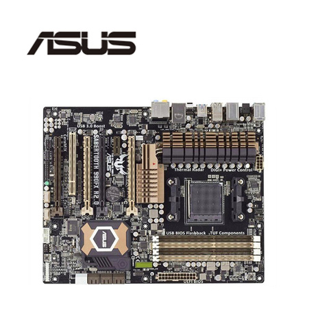 Материнская плата для ASUS SABERTOOTH 990FX R2.0, разъем AM3 + для AMD 990FX, оригинальная настольная материнская плата SATA III, б/у системная плата ► Фото 1/1