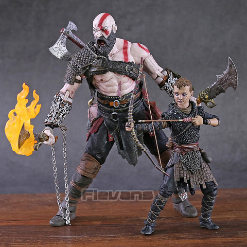 NECA God of War 2022 Kratos & Atreus окончательная фигурка из ПВХ, Коллекционная модель игрушки, 2 упаковки ► Фото 1/6